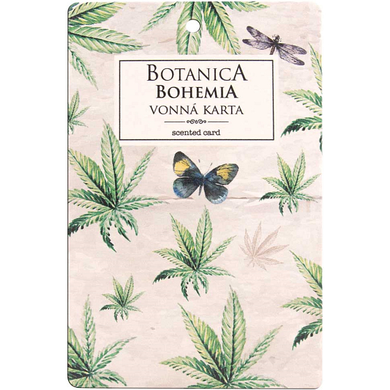 Bohemia Gifts Aromatisch duftende Karte Hanf 10,5 x 16 cm