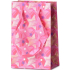 Emocio Geschenkpapier Tasche 10 x 15 cm Weihnachtsstern rosa