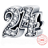 Charme Sterling Silber 925 24 Jahrestag, Perle auf Armband