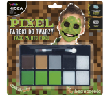 Kidea Pixel Gesichtsmalfarben phosphoreszierende Farben + Pinsel, Kreativ-Set