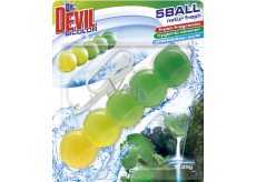 Dr. Devil WC Bicolor 5ball Natur Fresh WC Block, 35 g