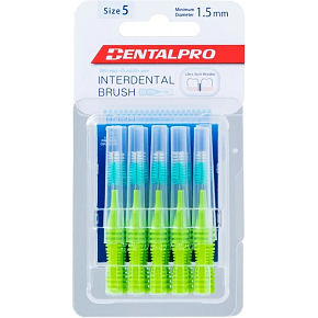 DentalPro Interdentalbürste gerade 1,5 mm grün, 10 Stück DentalPro Interdentalbürste gerade 1,5 mm grün, 10 Stück