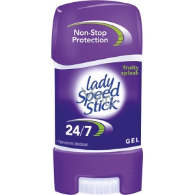 Lady Speed Stick 24/7 Fruity Splash Antitranspirant Deodorant Gel Stick für Frauen 65 g
