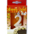 Happy light Torte Kerze Zahl 2 in der Schachtel