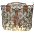 Gliss Kur Beige Tasche mit braunen 29 x 28 x 8 cm