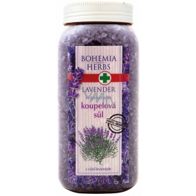 Böhmen Geschenke Lavendel mit Kräuterextrakt regenerierendes Badesalz 900 g