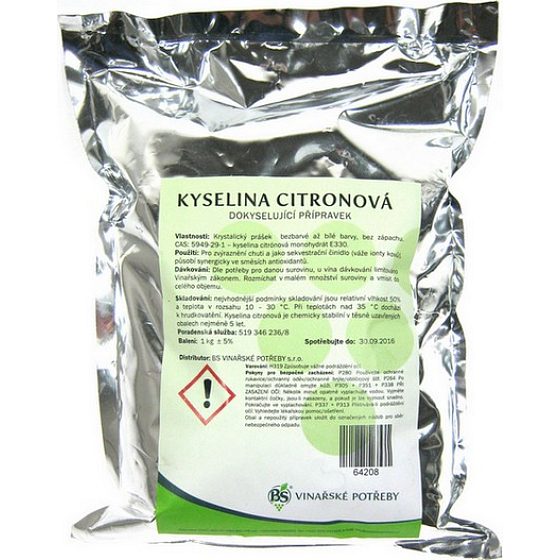 Zitronensäure zur Lebensmittelansäuerung, bewährtes Haushaltsmittel 1 kg