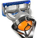 Gillette Fusion ProGlide Flexball Power Silver Rasierer + Ersatzkopf 1 Stück + Akku 1 Stück, für Männer