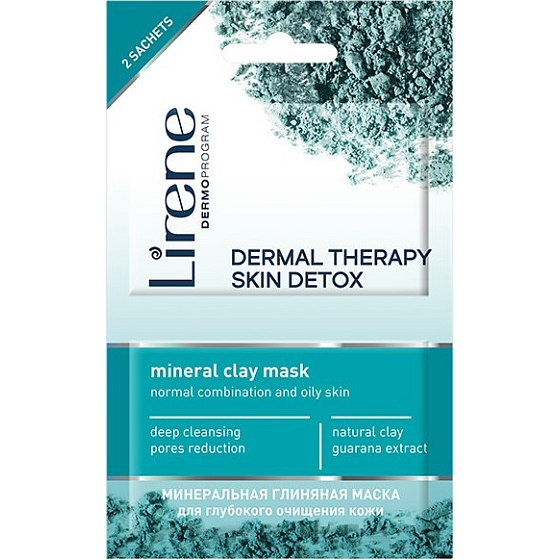 Lirene Dermal Therapy Skin Detox Mineralreinigung Tonmaske 2 x 6 ml