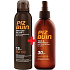 Piz Buin Instant Glow SPF15 Aufhellendes Sonnenspray mit sofortiger Strahlungswirkung 150 ml + Piz Buin Tan & Protect Tan Beschleunigendes Ölspray SPF30 Schutzöl 150 ml, Duopack