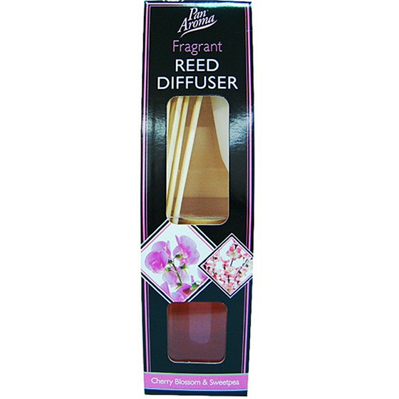 Mr. Aroma Kirschblüte & Sweetpea Lufterfrischer Diffusor Räucherstäbchen, Schilf 50 ml