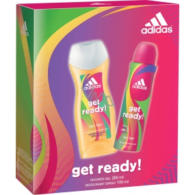 Adidas mach dich bereit! für ihr Deo-Spray 150 ml + Duschgel 250 ml, Kosmetikset