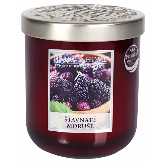Heart & Home Saftige Maulbeeren Soja-Duftkerzenmedium brennt bis zu 30 Stunden 115 g