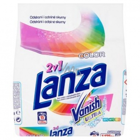 Lanza Vanish Ultra 2in1 Farbwaschpulver mit Fleckenentferner 15 Waschmittel 1.125 kg
