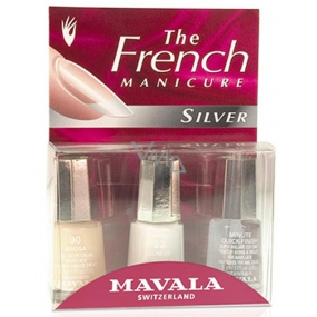 Mavala French Manicure Silber French Manicure Nagellack 3 x 5 ml