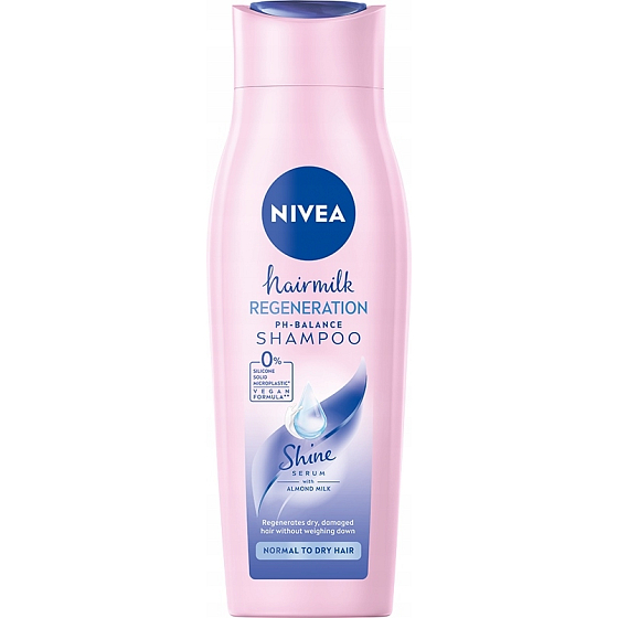 Nivea Hairmilk pflegendes Shampoo für normales und trockenes Haar 250 ml