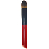 Kosmetikbürste für Make-up rundes Haar bis zur Spitze rot-schwarzer Griff 16 cm 30450