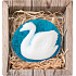 Bohemia Gifts Swan handgemachte Toilettenseife in einer Schachtel mit 80 g