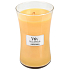 WoodWick Seaside Mimosa - Duftkerze Mimosa am Meer mit Holzdocht und Deckel Glas groß 609,5 g