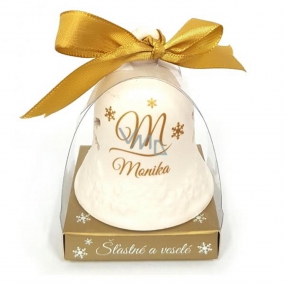 Nekupto Weihnachtskeramikglocke mit dem Namen Monika 6,5 cm, x 5,5 cm Nekupto Weihnachtskeramikglocke mit dem Namen Monika 6,5 cm, x 5,5 cm
