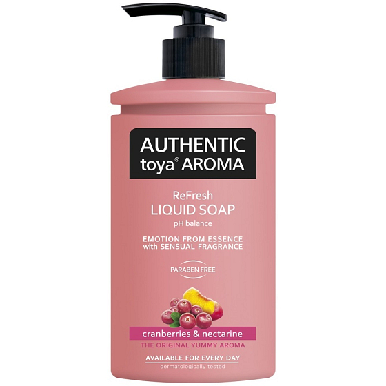 Authentic Toya Aroma Cranberries & Nectarine Flüssigseife Spender 400 ml