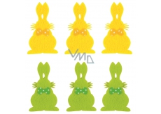 Hase mit Kleber 6 cm, 6 Stück in einer Tüte