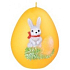 Hase II. Osterkerze Metallmatte goldenes Ei 60 mm