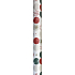 Präsenta Geschenkpapier 70 cm x 5 m Weihnachtsweiß mit grün-roten Tupfen