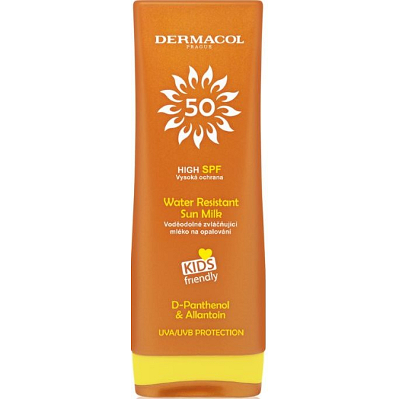 Dermacol Sun Water Resistant SPF50 wasserfeste erweichende Lotion für Kinder und Kinder 200 ml