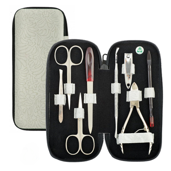 Dup Maniküre-Set Venus Nylon mit Solingen Nachfüllpackung 8-teiliges Set Muster 230401-476