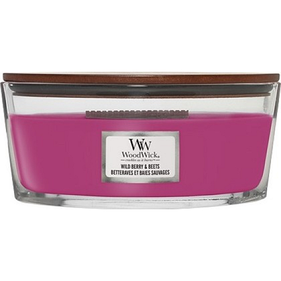 WoodWick Wild Berry & Beets Duftkerze mit Holzdocht und Deckel 453 g