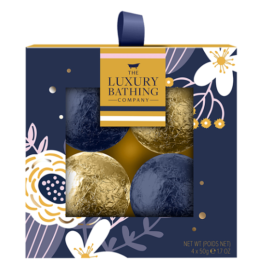 Grace Cole Mohn & Pomelo Sparkling Badekugeln 4 x 100 g Geschenkset