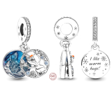 Charms Sterling Silber 925 Disney Ice Kingdom, Olaf 2in1, Armband Anhänger