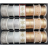 Nekupto Weihnachten Stoff Band Weiß goldene Flocken 25 mm x 2,5 m
