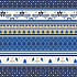 Präsenta Geschenkpapier 70 x 200 cm Weihnachten blau, weiß, goldene Bänder, weihnachtliche Muster