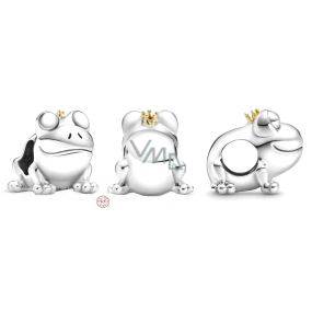 Charms Sterling Silber 925 Froschkönig, Perle für Armband, Tier Charms Sterling Silber 925 Froschkönig, Perle für Armband, Tier