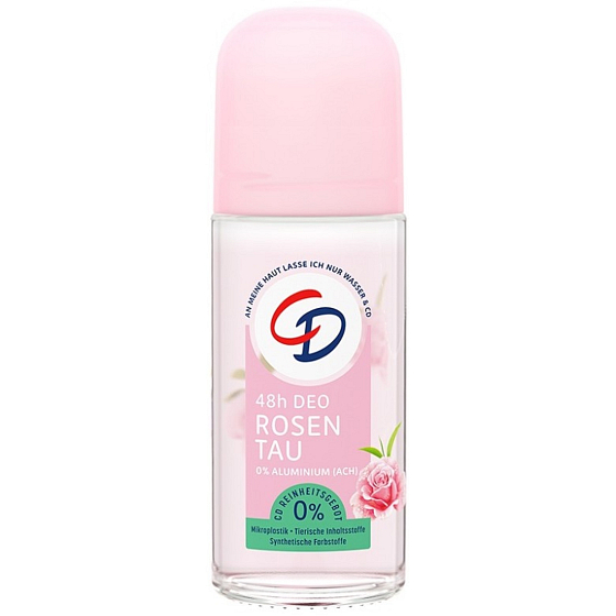 CD Rosentau - Antitranspirant Deo-Roller für Frauen mit rosa Blüten und weißem Tee 50 ml