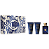 Versace Dylan Blue Pour Homme Eau de Toilette 50 ml + Rasierbalsam 50 ml + Duschgel 50 ml, Geschenkset für Männer