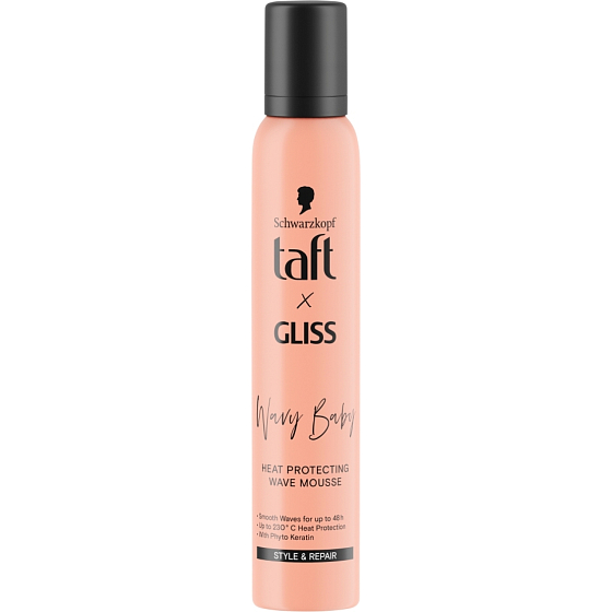 Taft x Gliss Wavy Baby Haarmousse, 200 ml