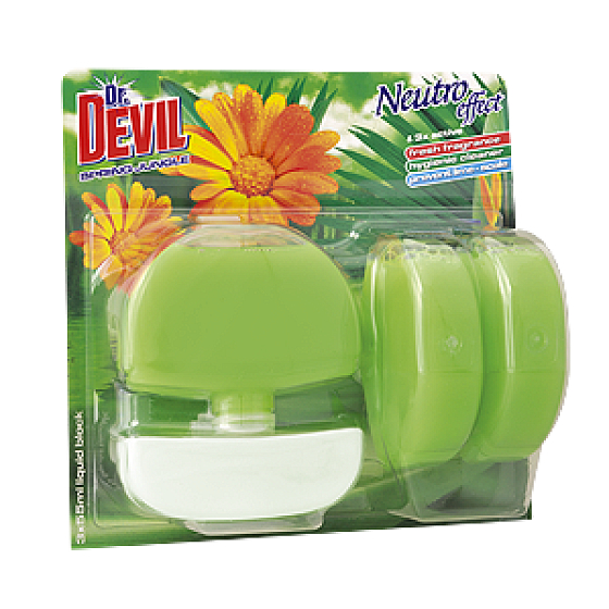 Dr. Devil Spring Jungle Neutro Effect WC flüssiger Block 3 x 55 ml