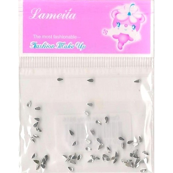 LaMeiLa Nageldekorationen Tröpfchen Silber 1 Packung