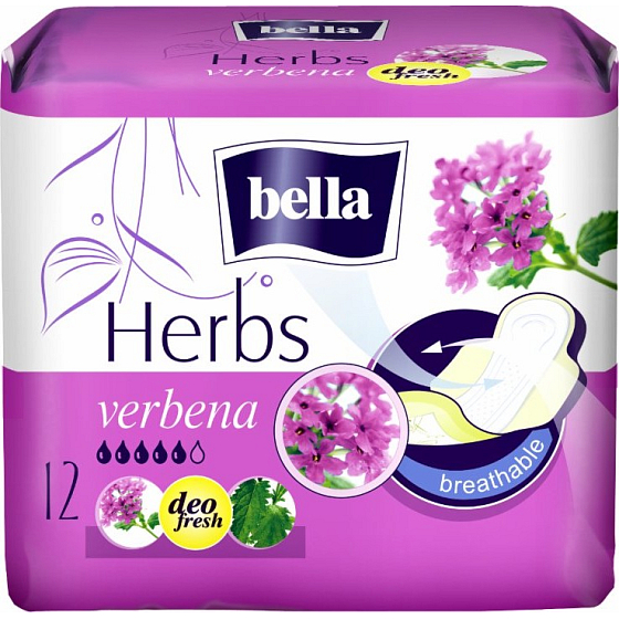 Bella Herbs Verbena Intimduftbinden mit Flügeln 12 Stück