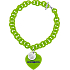 Hoppla! Objekte Cherié Armband Armband OPSBR-222 grün