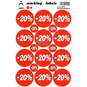 Arch Discount Labels -20%