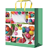 Engel Geschenk Papiertüte 23 x 18 x 10 cm Eier und Tulpen