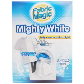 Fabric Magic Mighty White wischt die Waschmaschine ab, um den Weißgrad der Wäsche zu erhalten und Flecken von 12 Teilen zu entfernen