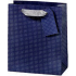 BSB Luxus Geschenkpapiertüte 36 x 26 x 14 cm Dunkelblau mit Tupfen LDT 374-A4