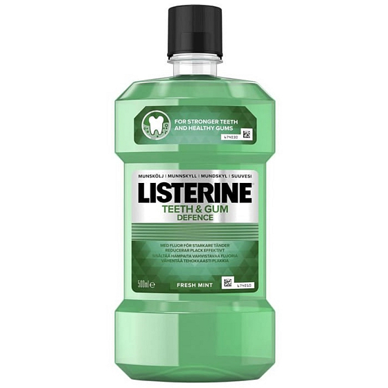 Listerine Teeth & Gum Defence Freshmint antiseptische Mundspülung 500 ml