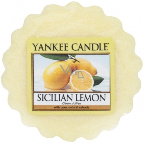 Yankee Candle Sicilian Lemon - Sizilianisches Zitronenduft-Aromalampenwachs 22 g