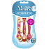 Gillette Venus Treasures Design Edition Orange Orange Ready Rasierer 3 Stück für Damen